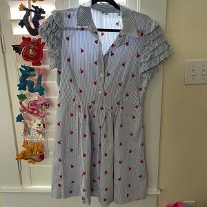 Draper James cherry seersucker dress 10